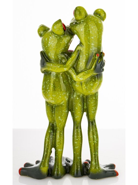 MIAhome MIAhome Figurka para żabek 16x10x5,5 cm RANE z sercem Zielony