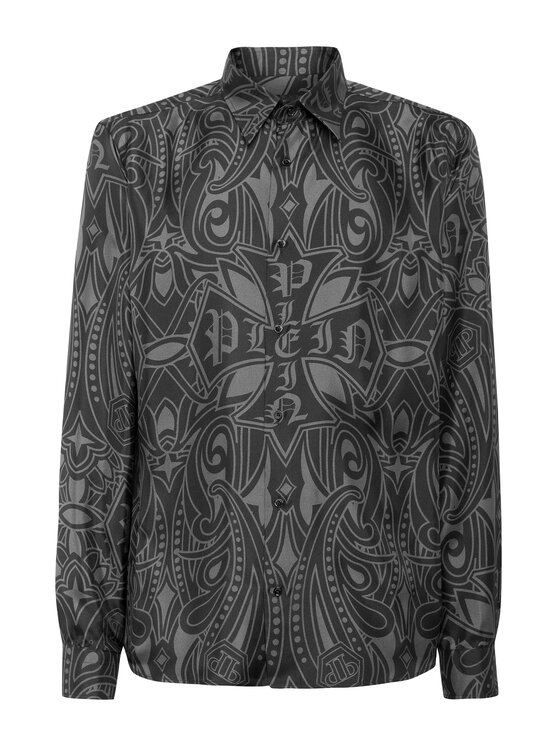 PHILIPP PLEIN PHILIPP PLEIN Koszula 26111 Czarny Regular Fit