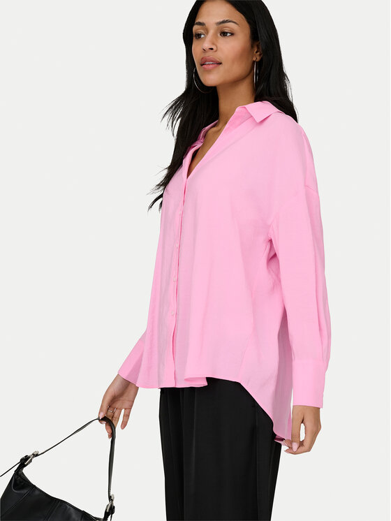 ONLY ONLY Košeľa Zazima 15272523 Fialová Oversize