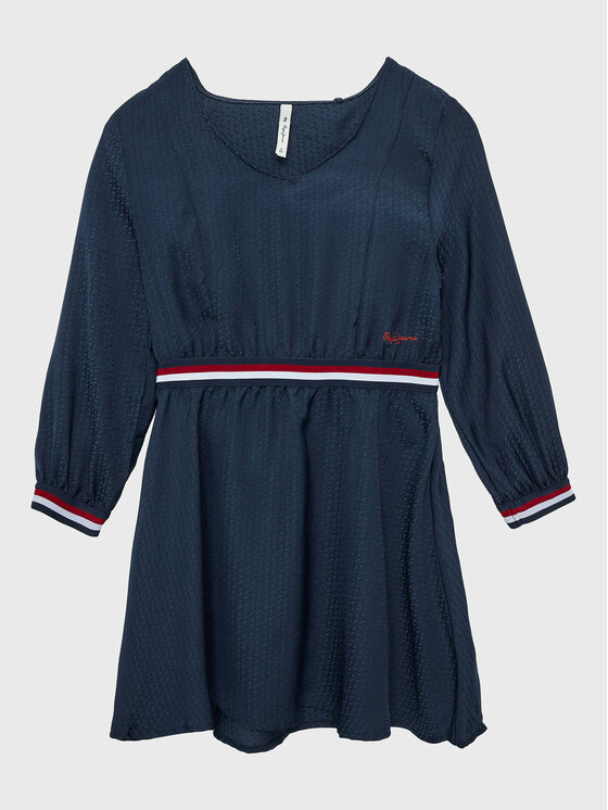 Pepe Jeans Každodenné šaty PG951580 Tmavomodrá Regular Fit