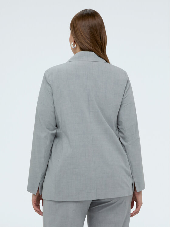 Fiorella Rubino Fiorella Rubino Marynarka Q007T000245N0R4 Szary Regular Fit