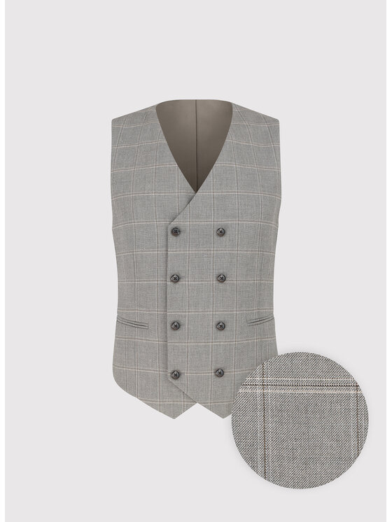 Pako Lorente Pako Lorente Kamizelka P26WF-8X-004 Brązowy Slim Fit