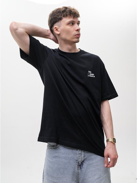 MyStars MyStars T-Shirt 128968 Czarny Oversize