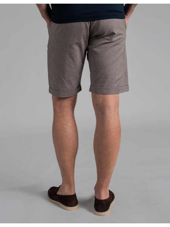 Borgio Borgio Szorty materiałowe scopello Brązowy Slim Fit