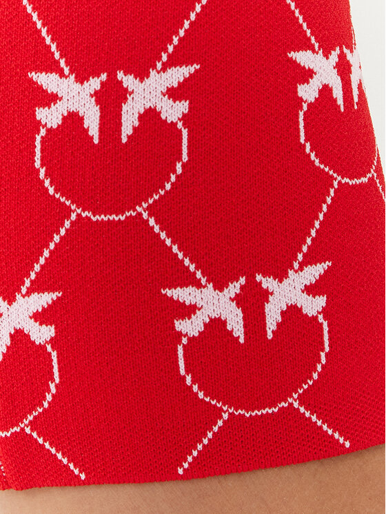 PINKO Pinko Ravno krilo 100211 A0IS Rdeča Slim Fit