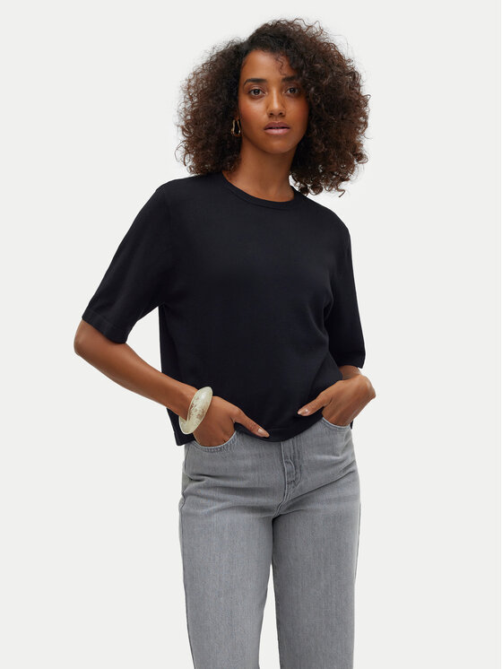 Vero Moda Vero Moda Pulover Silje 10320460 Negru Oversize