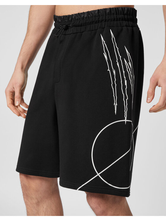 Plein Sport Plein Sport Pantaloncini 1291 Nero Jogger Fit