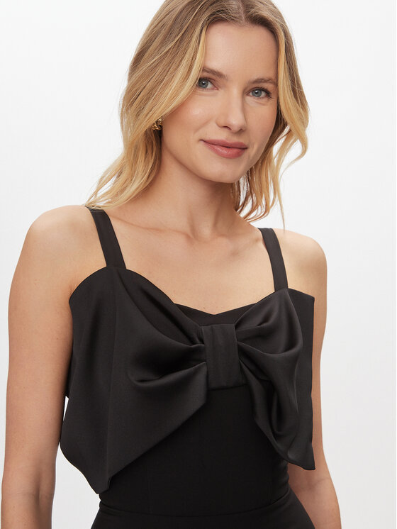 Rinascimento Rinascimento Koktejlové šaty CFC0117420003 Čierna Regular Fit