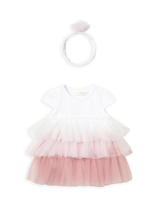 Mayoral Mayoral Elegantes Kleid 1601 Weiß Regular Fit