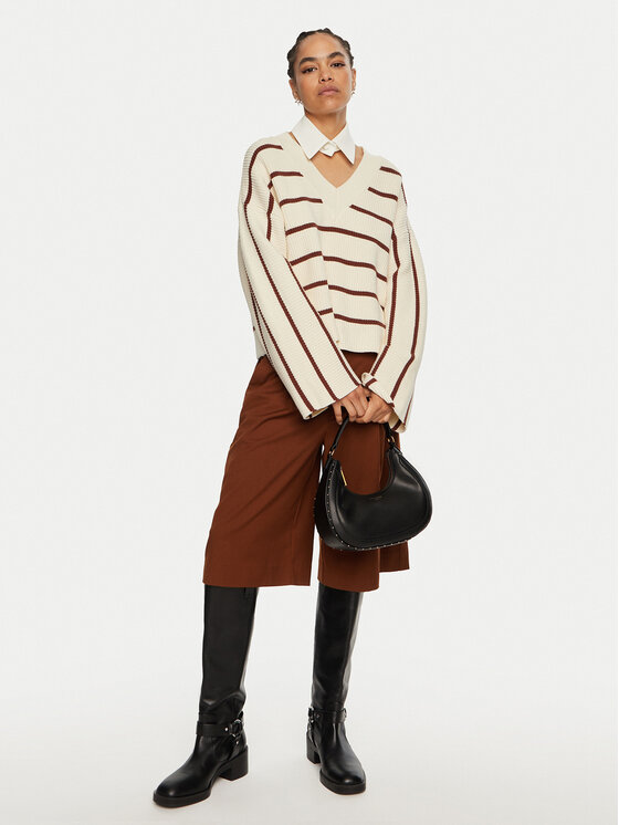 Gestuz Gestuz Kampsun Seba 10909268 Beež Loose Fit