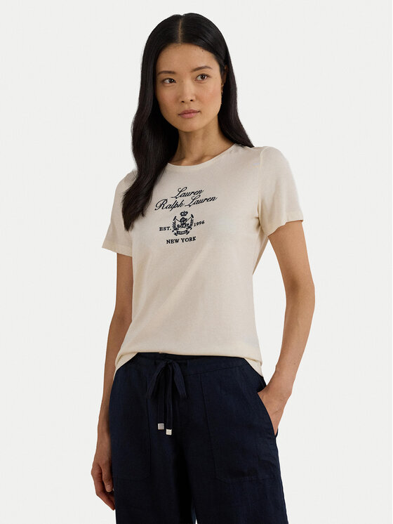 LAUREN RALPH LAUREN Tricou 200P03725002 Bej Relaxed Fit