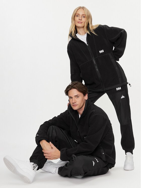 Helly Hansen Helly Hansen Polar Unisex Yu Fleece 54018 Czarny Relaxed Fit