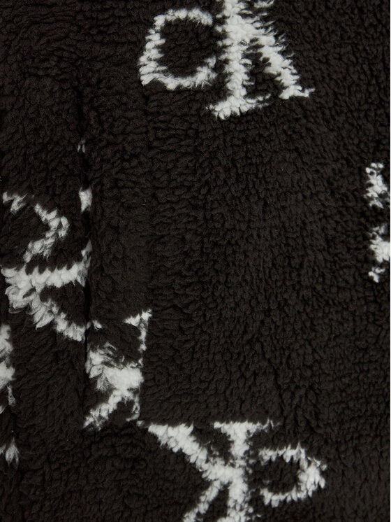 Calvin Klein Jeans Calvin Klein Jeans Fellmantel Teddy IG0IG02594 Schwarz Relaxed Fit