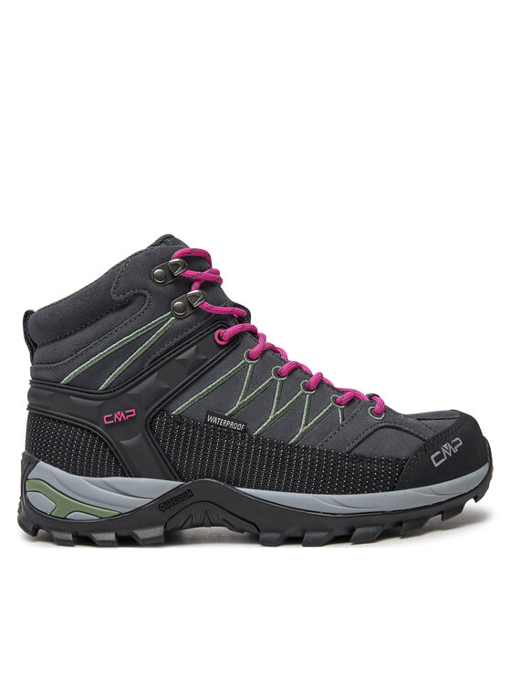 Zdjęcia - Buty trekkingowe CMP Trekkingi Rigel Mid Wmn Trekking Shoes Wp 3Q12946 Szary 