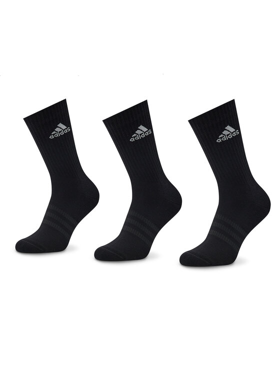 adidas adidas Σετ 3 ζευγάρια ψηλές κάλτσες unisex Cushioned Crew IC1310 Μαύρο