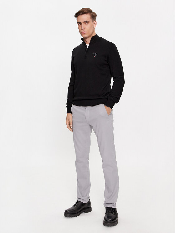Aeronautica Militare Aeronautica Militare Maglione 232MA1389L415 Nero Regular Fit