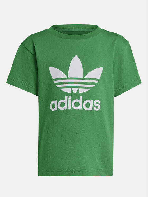 adidas adidas Футболка adicolor Trefoil IY4013 Зелений Regular Fit