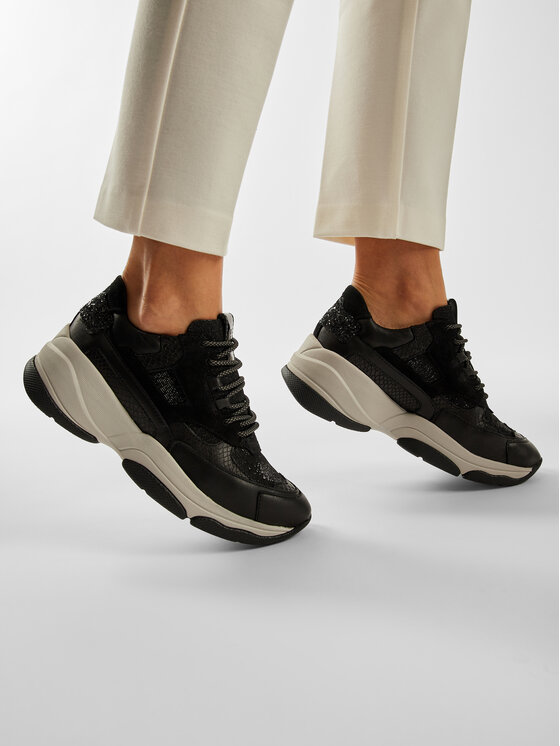 Geox Sneakersy D Kirya A D04BPA 085EW C9999 Czarny Modivo.pl