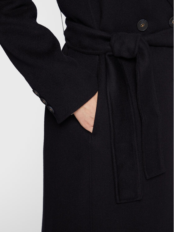 Marella Marella Płaszcz wełniany Offerta 30160128 Granatowy Regular Fit