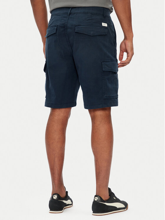 Pepe Jeans Pepe Jeans Kratke hlače iz tkanine Seasonal PM801179 Mornarsko modra Regular Fit