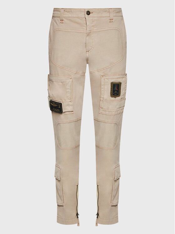 Aeronautica Militare Aeronautica Militare Pantaloni di tessuto 222PA939CT83 Beige Regular Fit