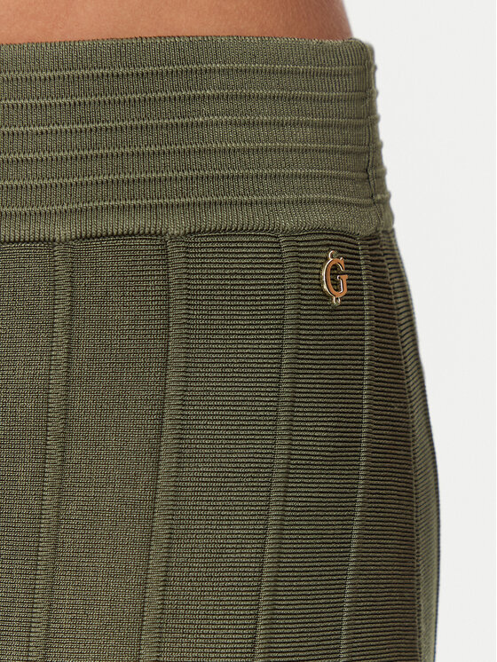 Guess Guess Fustă mini W5GD0U Z2XY0 Verde Regular Fit