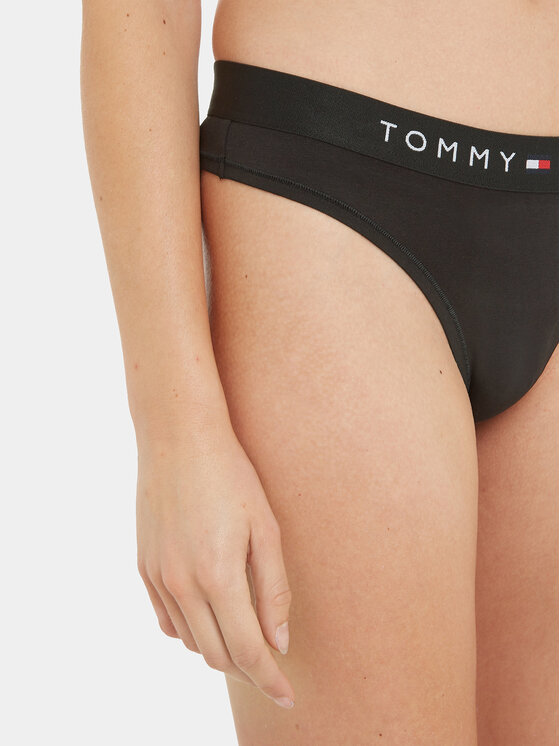 Tommy Hilfiger Tommy Hilfiger Stringi UW0UW04146 Czarny