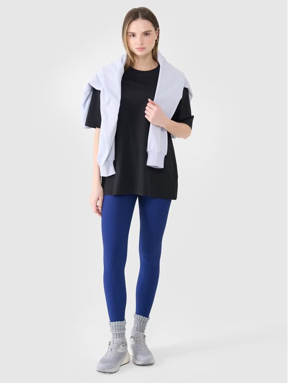 4F 4F T-Shirt 4FRSS25TTSHF2694-20S Czarny Oversize