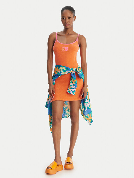 Billabong Billabong Poletna obleka Sunkiss EBJFD03001 Oranžna Slim Fit