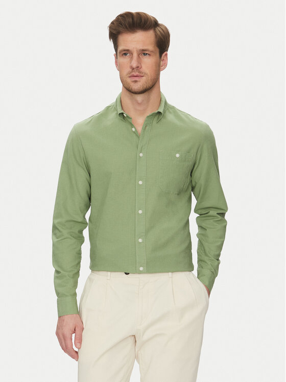 Blend Blend Cămașă 20718400 Verde Regular Fit