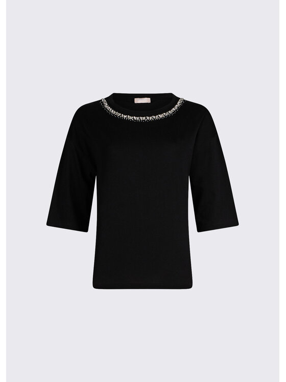 Liu Jo Liu Jo T-Shirt WA6128JS904P9320 Czarny Regular Fit