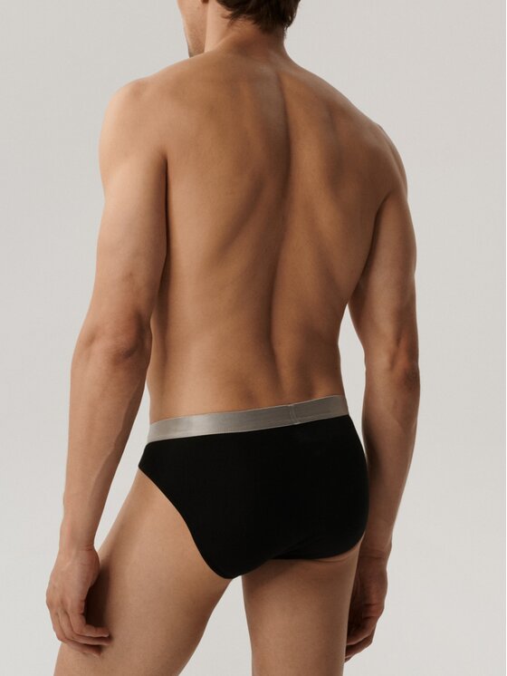 Atlantic Atlantic Slipy pima cotton Czarny