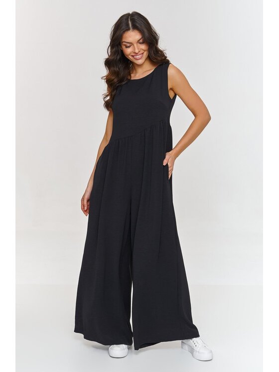 Makadamia Makadamia Kombinezon m887 Czarny Loose Fit
