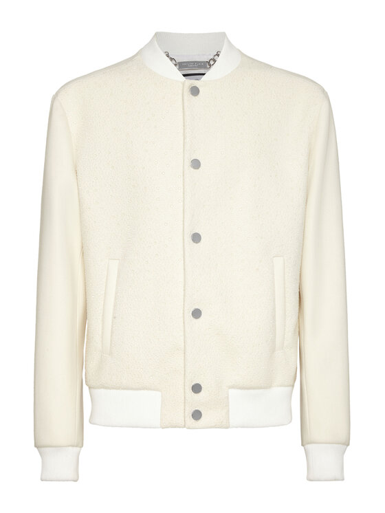 PHILIPP PLEIN PHILIPP PLEIN Bomber 24853 Bianco Regular Fit