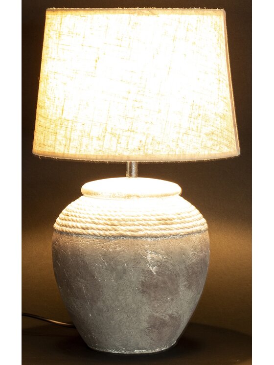 MIAhome MIAhome Lampka nocna Lampa stołowa AVIDA Szary