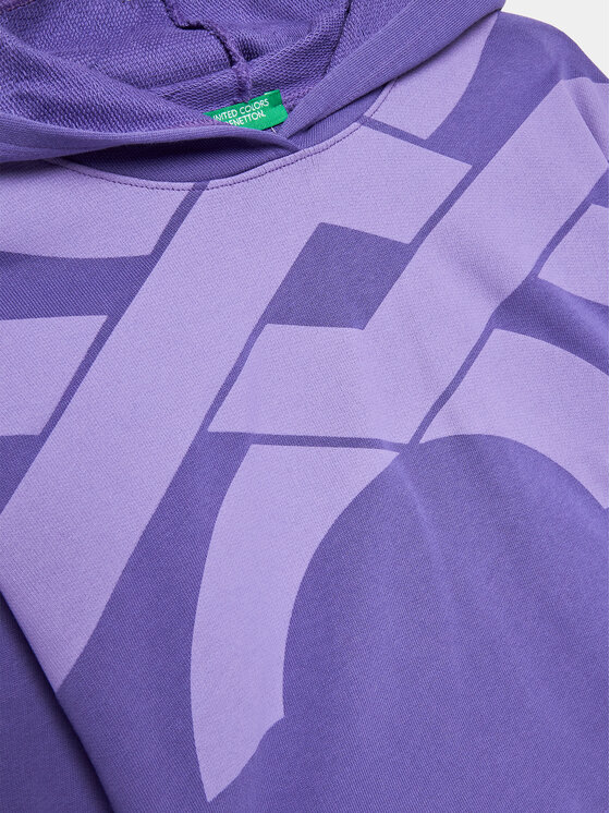 United Colors Of Benetton United Colors Of Benetton Felpa 3J68C202L Viola Regular Fit
