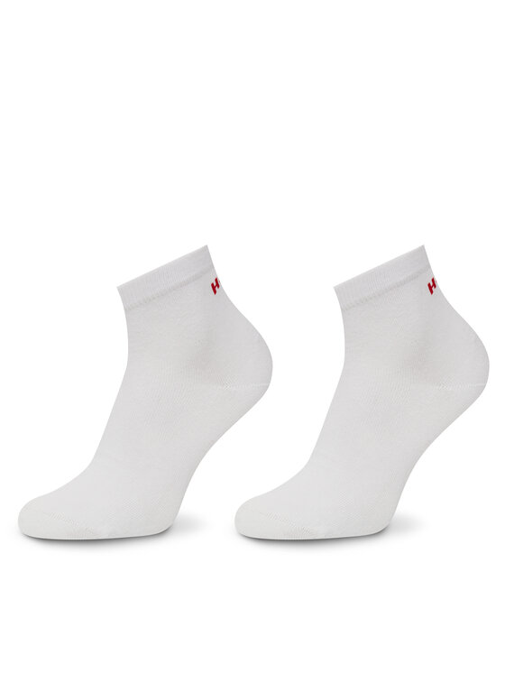 Set de 3 perechi de șosete lungi pentru bărbați HUGO 50516396 Alb