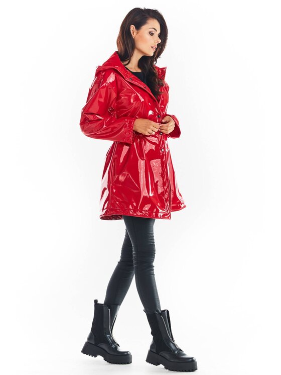 Awama Awama Giacca da donna A381 Rosso Basic Fit