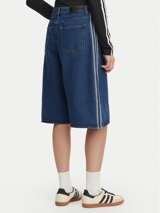 adidas adidas Τζιν σορτσάκια Firebird Jorts KD2915 Μπλε Oversize