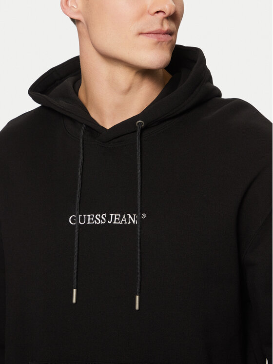 Guess Jeans Guess Jeans Mikina M5RQ38 KCPR1 Černá Regular Fit