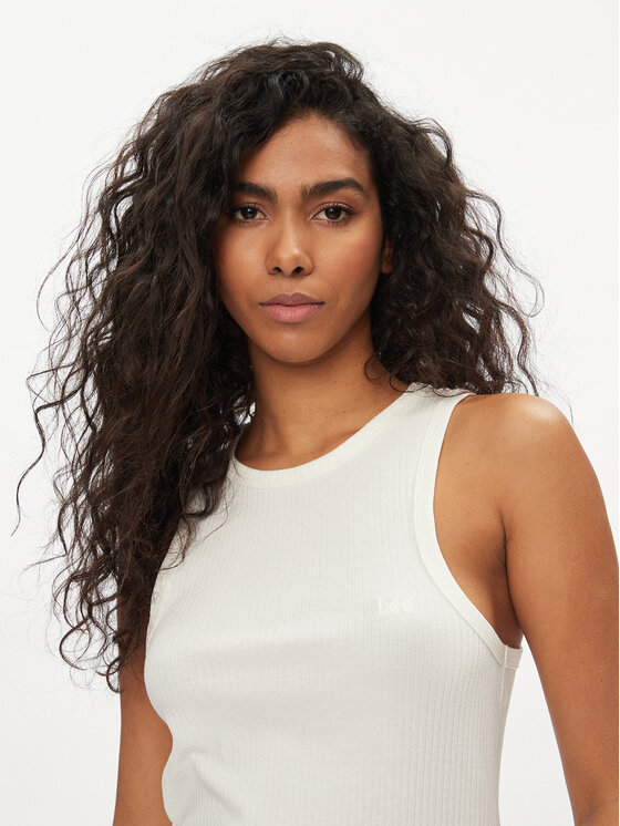 Lee Lee Top 112350212 Écru Slim Fit