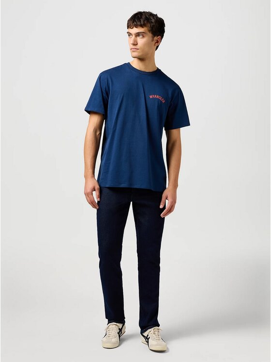 Wrangler Wrangler Jeansy 5401139229099 Granatowy Straight Leg