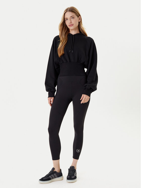 adidas by Stella McCartney adidas by Stella McCartney Majica dugih rukava JG1543 Crna Loose Fit