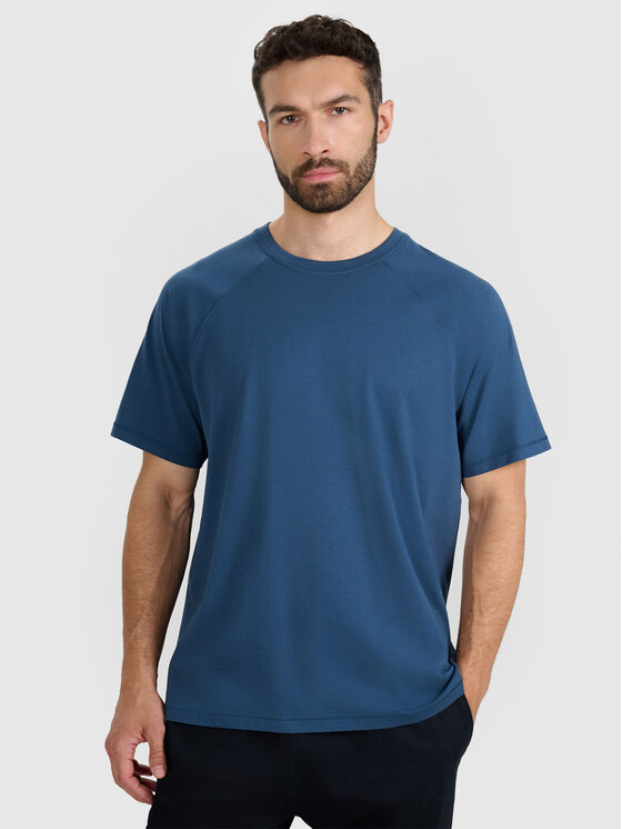 4F 4F T-Shirt EASY WEAR Turkusowy Oversize
