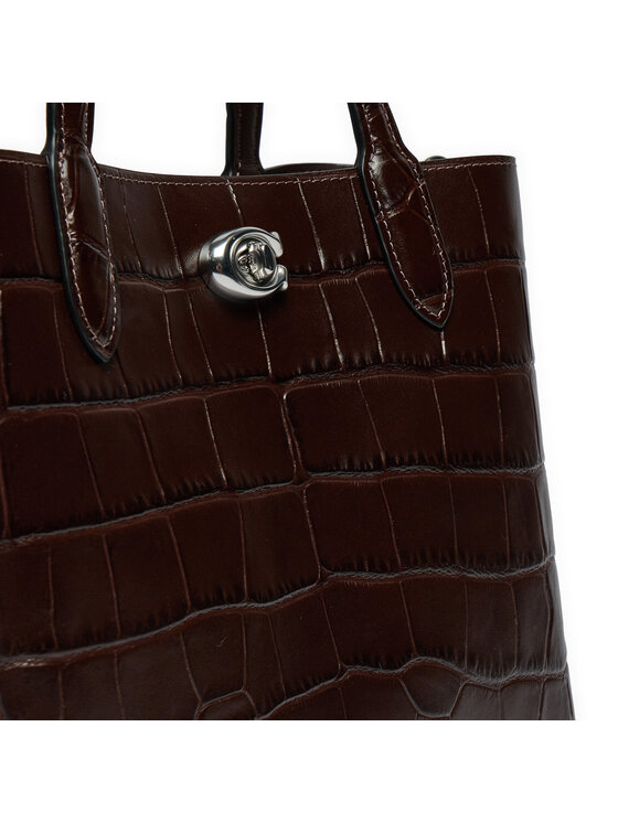 Coach Coach Borsetta Croc Wlw C8632 Marrone
