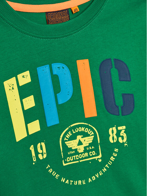 Original Marines Original Marines Tricou DEP2133B Verde Regular Fit