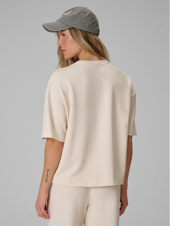 4F 4F T-Shirt COSY Kremowy Loose Fit
