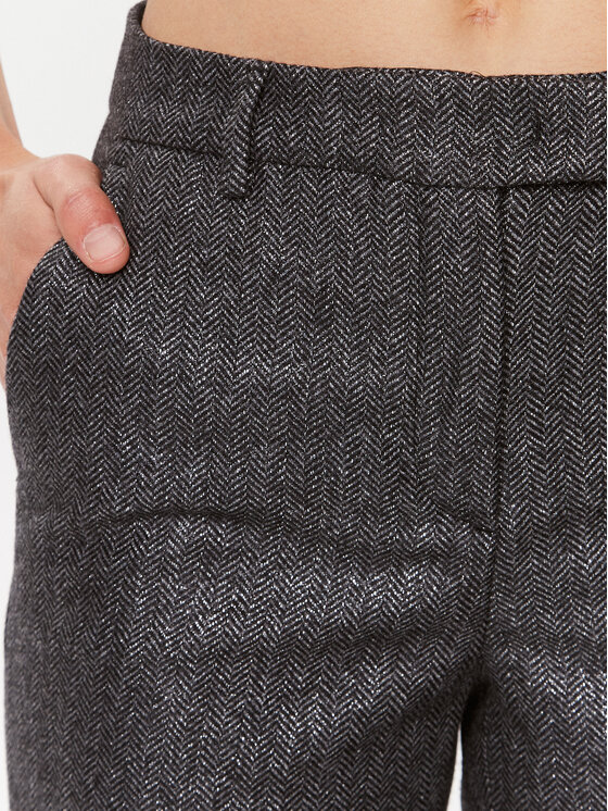 TWINSET TWINSET Spodnie materiałowe 232TT2451 Szary Regular Fit