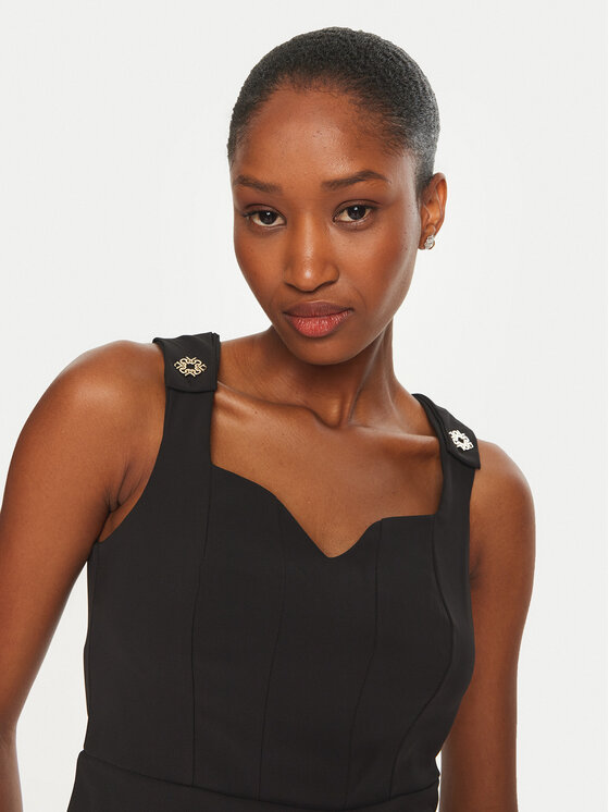 Rinascimento Rinascimento Top CFC0120598003 Negru Slim Fit
