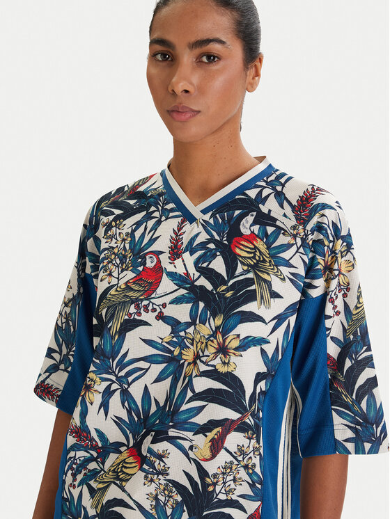 adidas adidas Póló Farm Rio Premium KD4629 Kék Loose Fit